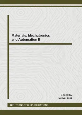 Zeng | Materials, Mechatronics and Automation II | E-Book | www2.sack.de