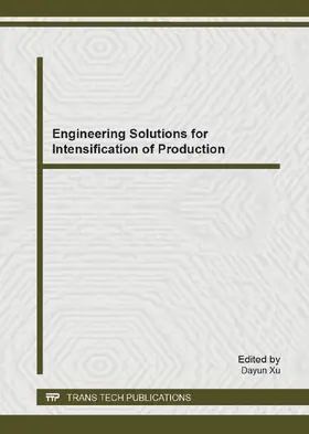 Xu | Engineering Solutions for Intensification of Production | E-Book | www2.sack.de