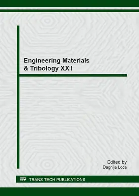 Loca | Engineering Materials & Tribology XXII | E-Book | www2.sack.de