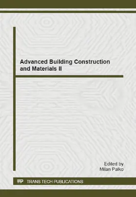 Palko |  Advanced Building Construction and Materials II | eBook | Sack Fachmedien