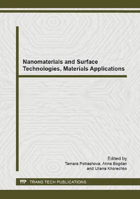 Petrashova / Bogdan / Khorechko |  Nanomaterials and Surface Technologies, Materials Applications | eBook | Sack Fachmedien