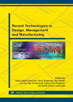 Mohd Nor / Abd Manaf / Lau |  Recent Technologies in Design, Management and Manufacturing | eBook | Sack Fachmedien