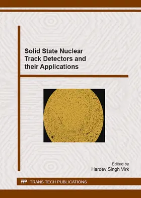 Virk |  Solid State Nuclear Track Detectors and their Applications | eBook | Sack Fachmedien