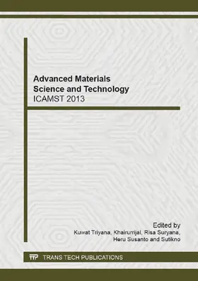 Triyana / Khairurrijal / Suryana | Advanced Materials Science and Technology | Buch | 978-3-03835-031-6 | sack.de