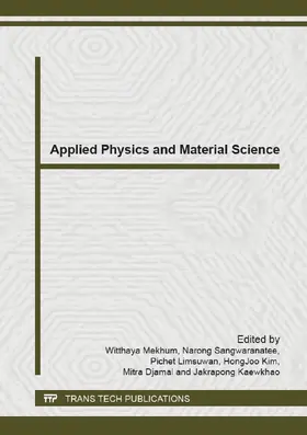 Mekhum / Sangwaranatee / Limsuwan |  Applied Physics and Material Science | Buch |  Sack Fachmedien