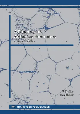 Fisher | A Directory of Arrhenius Parameters - Non-Metals | Buch | 978-3-03835-169-6 | sack.de