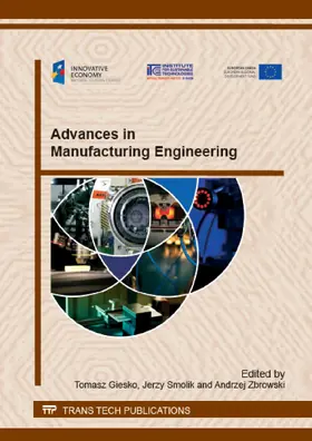 Giesko / Smolik / Zbrowski | Advances in Manufacturing Engineering | Buch | 978-3-03835-335-5 | www2.sack.de