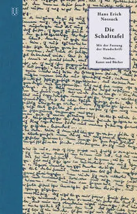Nossack |  Die Schalttafel | Buch |  Sack Fachmedien