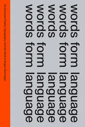 Mager / ECAL Universität für Kunst und Design, Lausanne |  words form language | Buch |  Sack Fachmedien