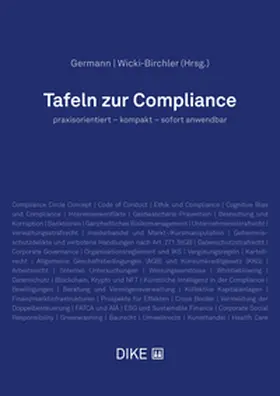 Germann / Wicki-Birchler |  Tafeln zur Compliance | Buch |  Sack Fachmedien