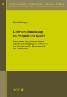 Hörhager |  Lichtverschmutzung im oeffentlichen Recht | Buch |  Sack Fachmedien