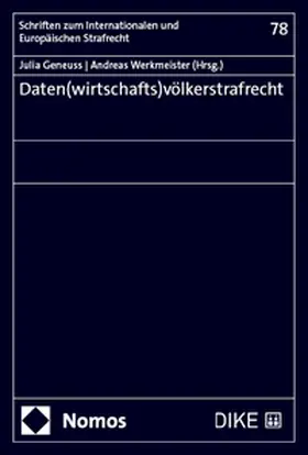 Geneuss / Werkmeister |  Daten(wirtschafts)völkerrecht | Buch |  Sack Fachmedien