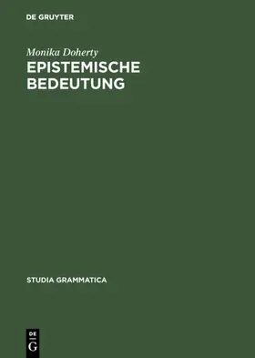 Doherty |  Epistemische Bedeutung | Buch |  Sack Fachmedien