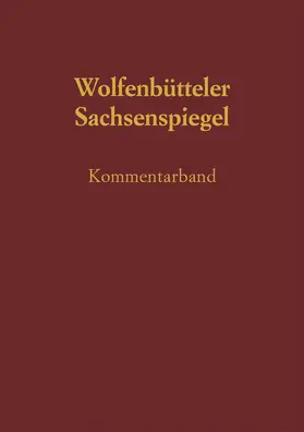 Schmidt-Wiegand |  Sachsenspiegel | Buch |  Sack Fachmedien