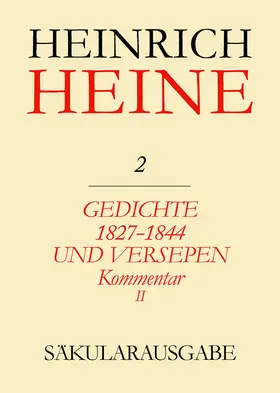 Möller / Böhm |  Gedichte 1827-1844 und Versepen. Kommentar II | Buch |  Sack Fachmedien