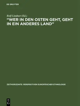 Lindner |  "Wer in den Osten geht, geht in ein anderes Land" | Buch |  Sack Fachmedien