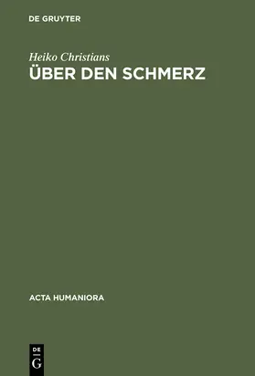 Christians | Über den Schmerz | Buch | 978-3-05-003315-0 | sack.de
