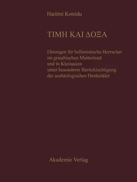 Kotsidu |  TIME KAI DOXA | Buch |  Sack Fachmedien