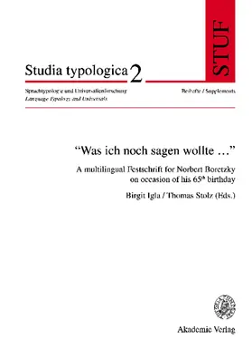 Stolz / Igla |  "Was ich noch sagen wollte..." | Buch |  Sack Fachmedien