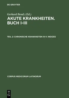  Chronische Krankheiten III-V. Indizes | Buch |  Sack Fachmedien