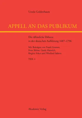 Goldenbaum |  Appell an das Publikum | Buch |  Sack Fachmedien