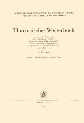  Thüringisches Wörterbuch | Buch |  Sack Fachmedien