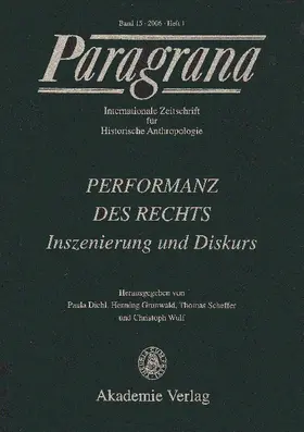 Diehl / Grunwald / Scheffler |  Performanz des Rechts. Inszenierung und Diskurs | Buch |  Sack Fachmedien