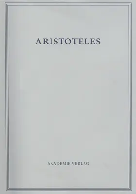  Analytica priora. Buch I | Buch |  Sack Fachmedien