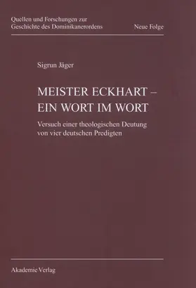 Jäger | Meister Eckhart - ein Wort im Wort | Buch | 978-3-05-004516-0 | sack.de