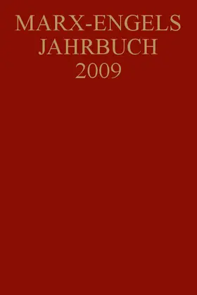  Marx-Engels-Jahrbuch 2009 | Buch |  Sack Fachmedien
