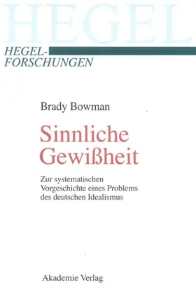 Bowman | Sinnliche Gewißheit | E-Book | www2.sack.de