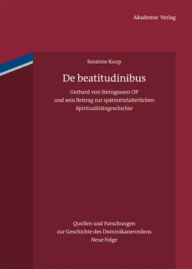 Kaup |  De beatitudinibus | Buch |  Sack Fachmedien