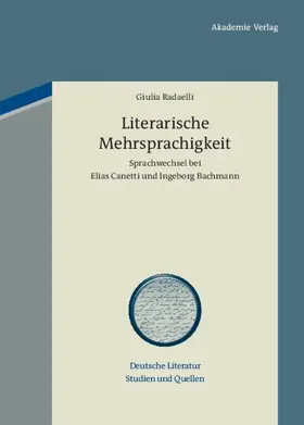 Radaelli |  Literarische Mehrsprachigkeit | eBook | Sack Fachmedien