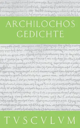 Archilochos / Nickel |  Gedichte | Buch |  Sack Fachmedien