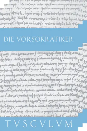 Gemelli Marciano |  Die Vorsokratiker in 3 Bänden | Buch |  Sack Fachmedien
