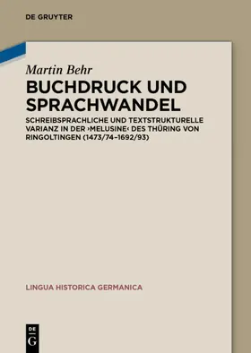 Behr |  Buchdruck und Sprachwandel | eBook | Sack Fachmedien