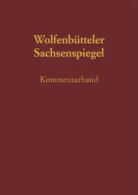 Schmidt-Wiegand |  Sachsenspiegel | eBook | Sack Fachmedien