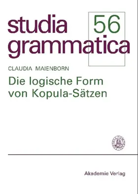 Maienborn |  Die logische Form von Kopula-Sätzen | eBook | Sack Fachmedien
