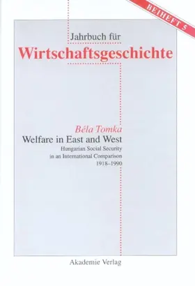 Tomka |  Welfare in East and West | eBook | Sack Fachmedien