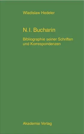 Hedeler | Nikolaj Ivanovic Bucharin | E-Book | sack.de