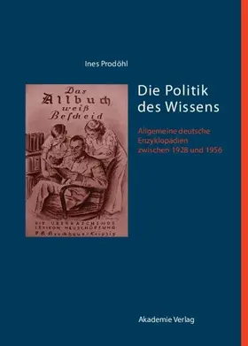 Prodöhl | Die Politik des Wissens | E-Book | sack.de