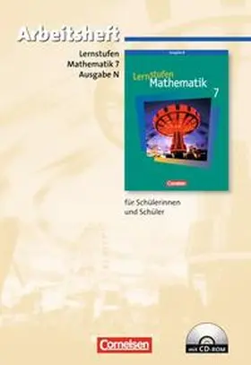 Lernstufen Mathematik - Neue Ausgabe N. 7. Schuljahr - Arbeitsheft mit eingelegten Lösungen und CD-ROM | Buch |  Sack Fachmedien