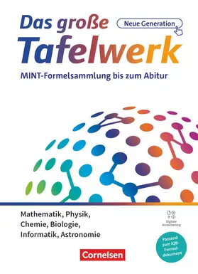  Das große Tafelwerk - neue Generation - MINT-Formelsammlung bis zum Abitur - Alle Bundesländer außer Bayern - Schulbuch und offizielle IQB-Formelsammlung im Paket | Buch |  Sack Fachmedien