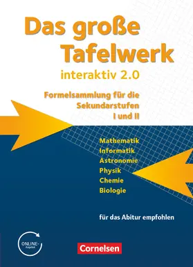 Gramm / Meyer / Kricke |  Das große Tafelwerk interaktiv 2.0 Mathematik, Informatik, Astronomie, Physik, Chemie, Biologie. Schülerbuch. Allgemeine Ausgabe außer Niedersachsen und Bayern | Buch |  Sack Fachmedien