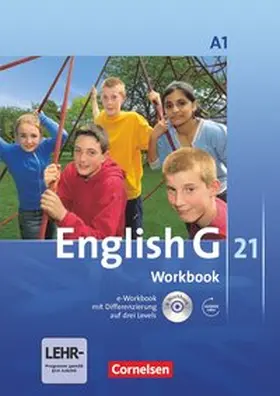 Seidl / Schwarz |  English G 21. Ausgabe A 1. Workbook mit CD-ROM (e-Workbook) und Audios Online | Buch |  Sack Fachmedien