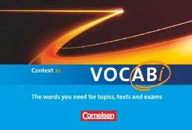 Schwarz |  Context 21 / C21 vocabi. Vokabeltaschenbuch und Themenwortschatz | Buch |  Sack Fachmedien