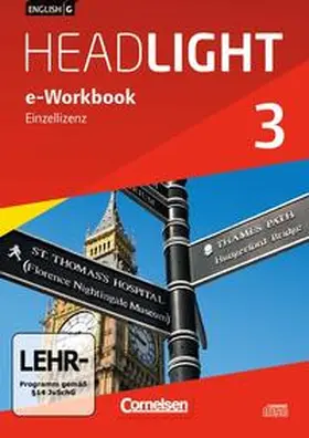  English G Headlight - Allgemeine Ausgabe / Band 3: 7. Schuljahr - e-Workbook auf CD-ROM | Sonstiges |  Sack Fachmedien