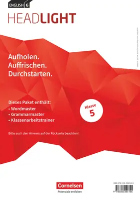  English G Headlight Band 1: 5. Schuljahr - Arbeitshefte Wordmaster, Grammarmaster und Klassenarbeitstrainer (Im Paket) | Buch |  Sack Fachmedien