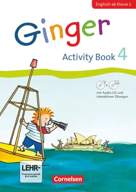Caspari-Grote / Kraaz / Grandt |  Ginger - Early Start Edition - Activity Book 4. Englisch ab Klasse 1. Mit interaktiven Übungen online | Buch |  Sack Fachmedien