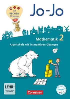 Becherer / Gmeiner / Schulz |  Jo-Jo Mathematik  2. Schuljahr - Allgemeine Ausgabe 2018 - Arbeitsheft mit interaktiven Übungen auf scook.de und CD-ROM | Buch |  Sack Fachmedien